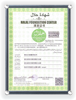Versão Chinesa Certificada Halal