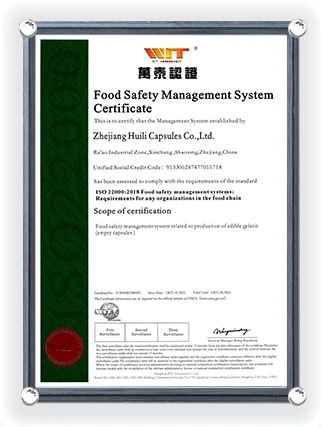 Certificado de Sistema de Gestão de Segurança Alimentar